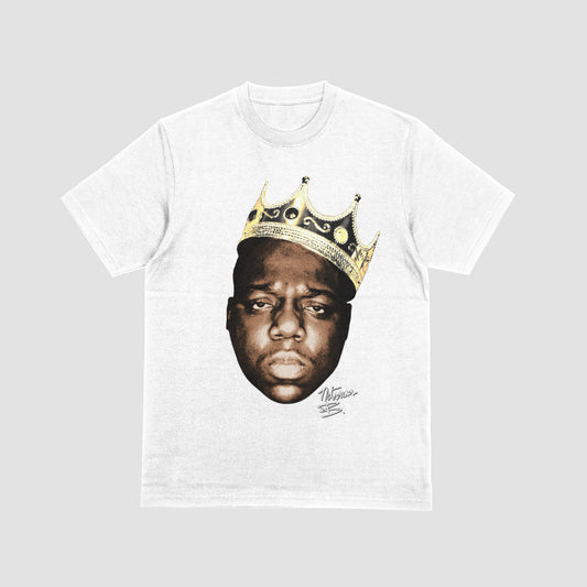 BIGGIE SMALL FACE GRAPHIC PRINT SHORT SLEEVE T-SHIRT
